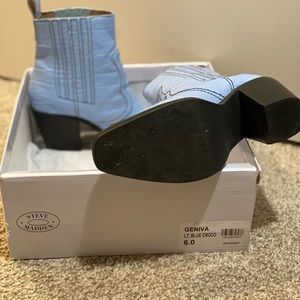 Steve Madden light blue booties